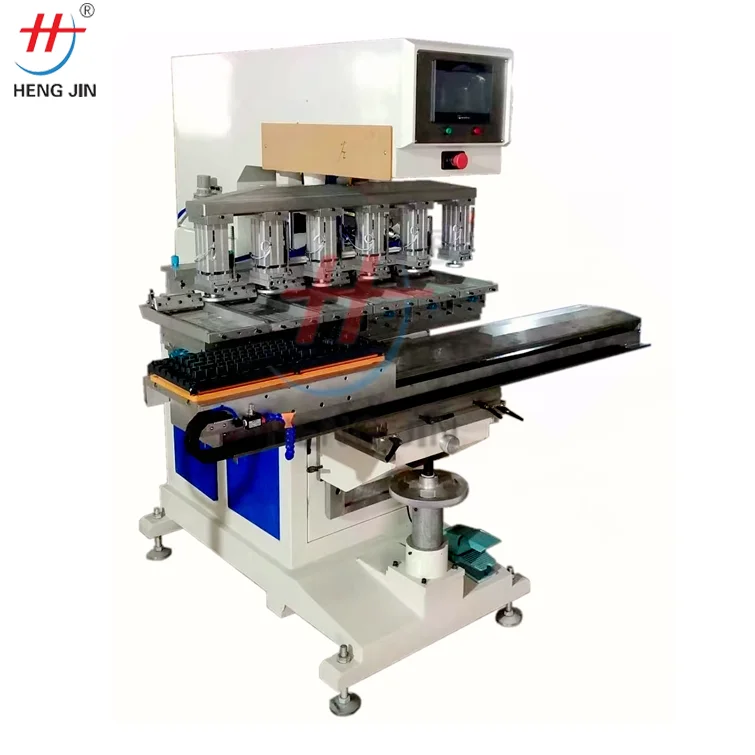 HP-300 F high precision 6 colors  pad printing machine for keyboards