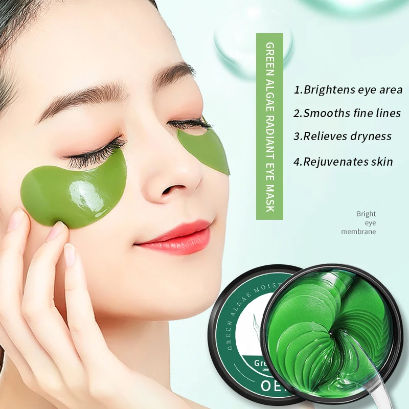 
Skin Care Anti Wrinkles Anti aging Smooth Fine Lines Eye Patch Green Algae Radiant Eye mask 