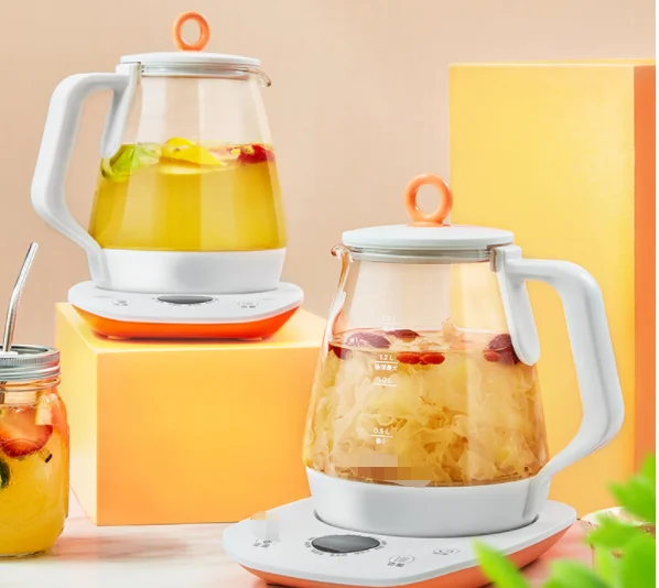 
Pengfaies Factory price kitchen appliance 1.6L cordless glass teapot / plastic electric water kettle 