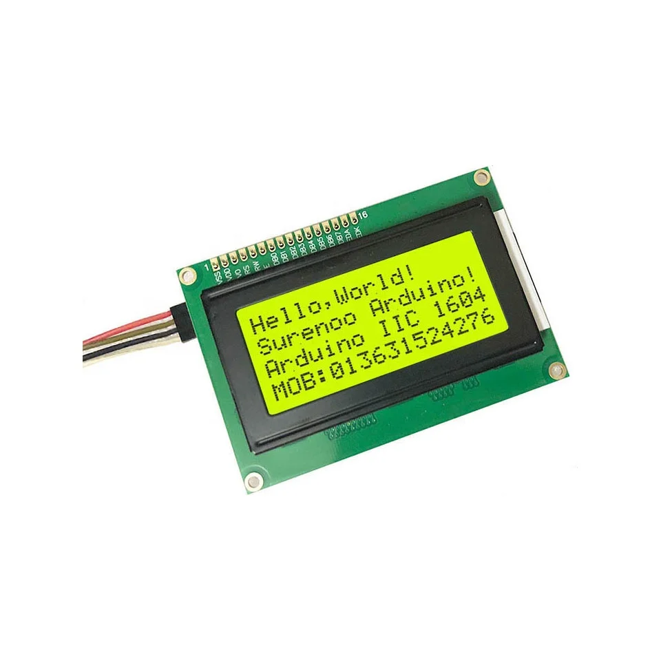 164 1604 16X4 Serial I2C IIC Blue Negative Character LCD Module Display Screen Panel LCM with LED Backlight English & Japanese