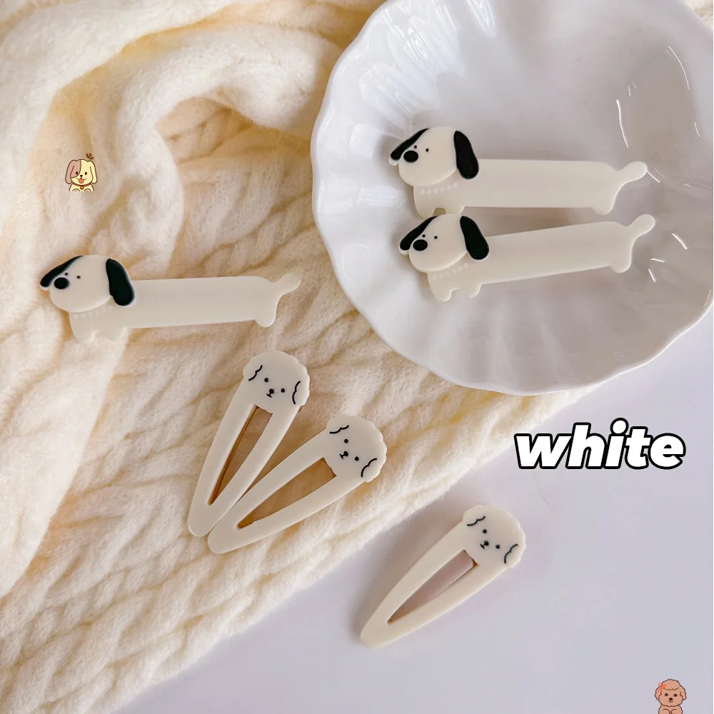 Wholesale Acrylic Puppy Hairpins Cartoon Dog Forehead Bangs Animal Hair Clips Headdress