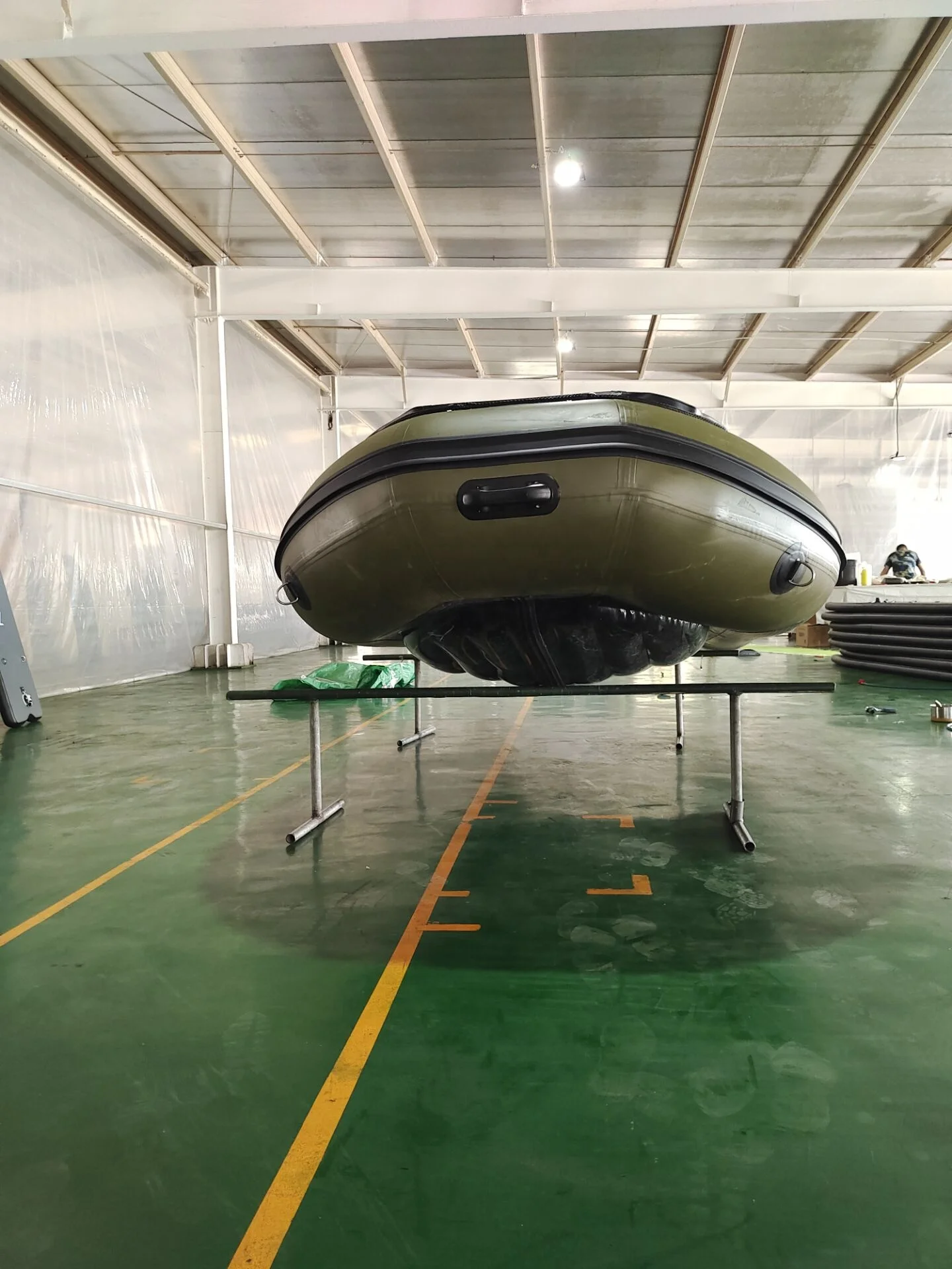 solar marine inflatable boat air floor 8 persons inflatable speed boat jet 1.2mm PVC super jet tunnel with air floor