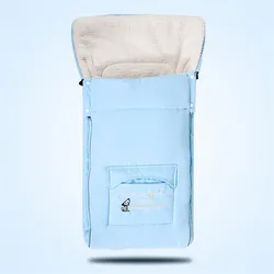 New Born Luxury Baby Stroller Sleeping Bag Baby kids Warm Clothing Winter Thermal Infant Blanket