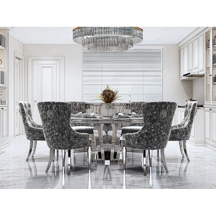 Wholesale Light Luxury Dinner Table Dining Furniture Marble Dining Table