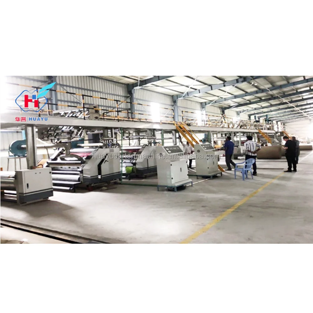 Fully Automatic Cardboard Paper Manufacturing Machinery Corrugated Paperboard Carton Board Making Machine
