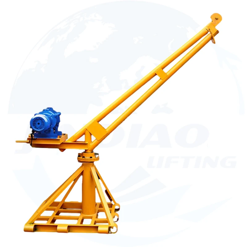 Hand Operation Mobile Mini Crane 300 kg 500 kg 1000 kg Portable Small Lift Floor Crane