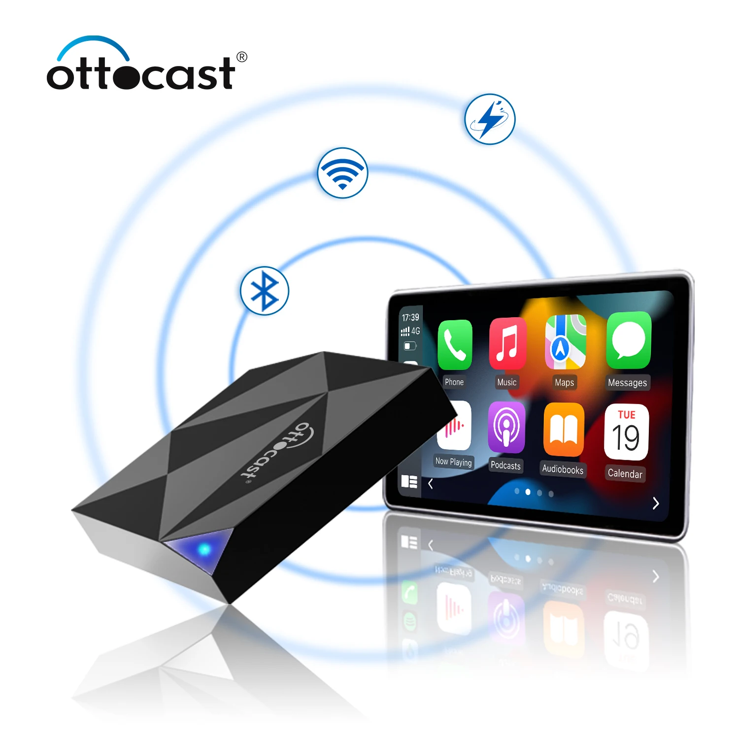 OTTOCAST New Arrival box carplay wireless carplay adapter ai box wireless carplay adapter For Audi