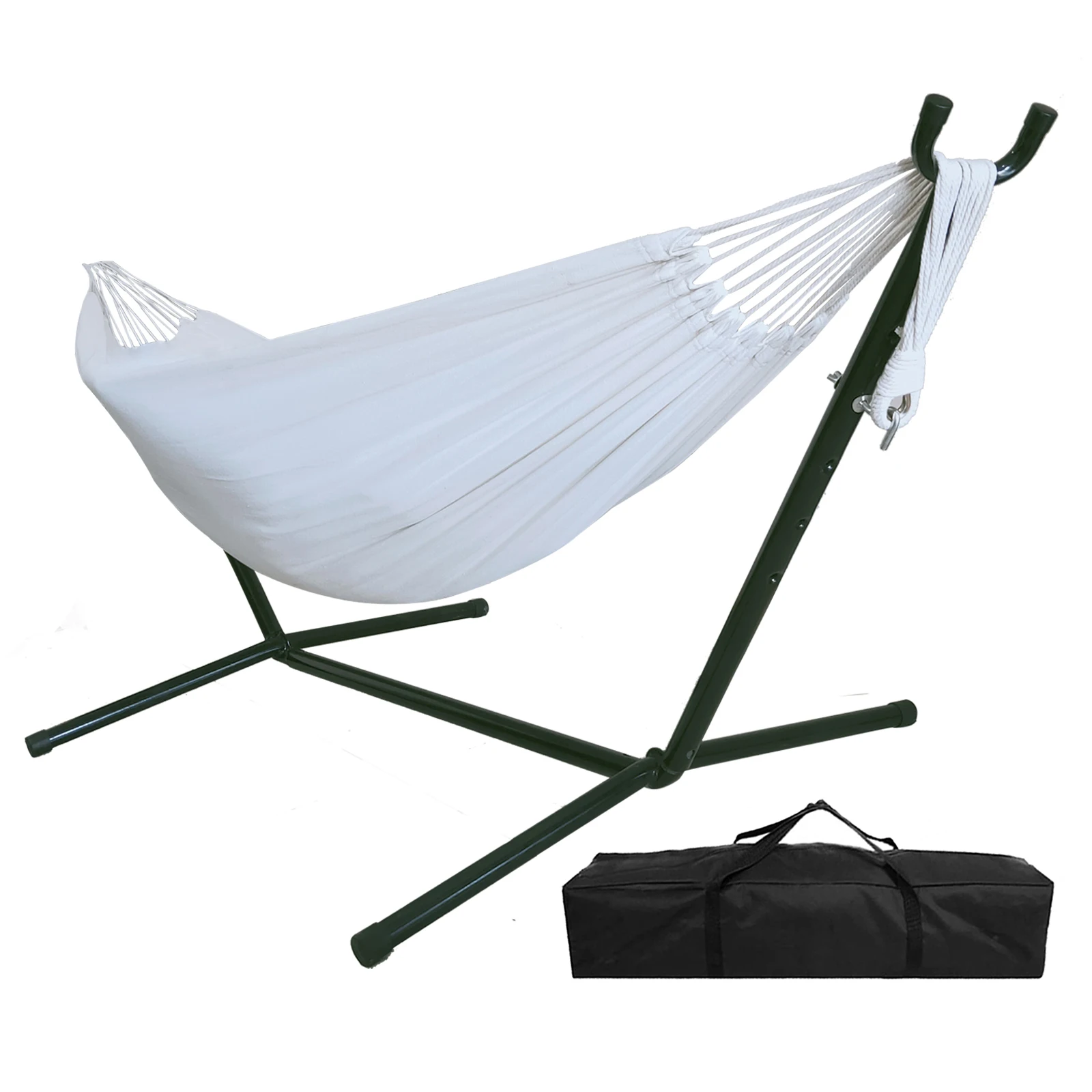  Dropshipping Portable Outdoor Garden Patio Camping Hammock Swing with Space-Saving Steel