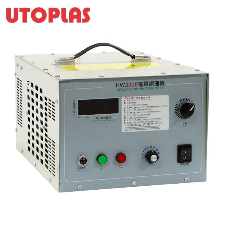 UTOPLAS Brand Best Selling Corona Treatment Machine with Pneumatic Cylinder