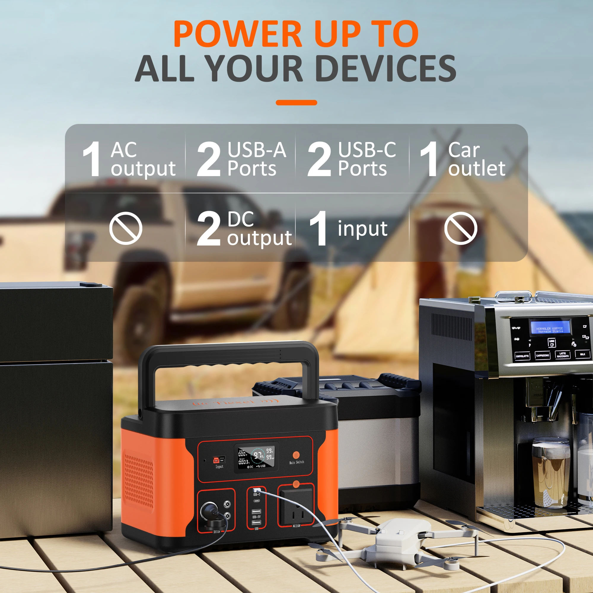 2023 новый дизайн, Лидер продаж, двигатель 600 Вт, солнечная электростанция со светодиодным экраном