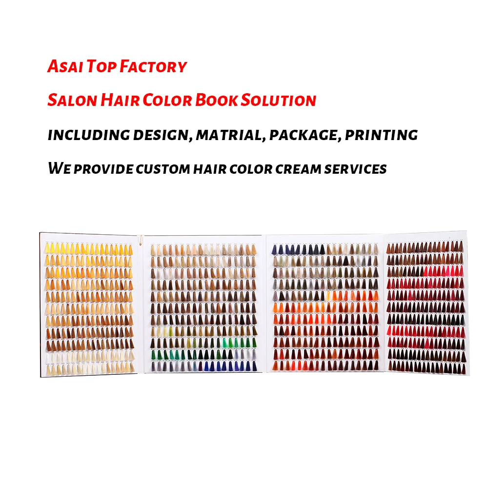 17 colors hair shade card for MORFOSE hair dye book