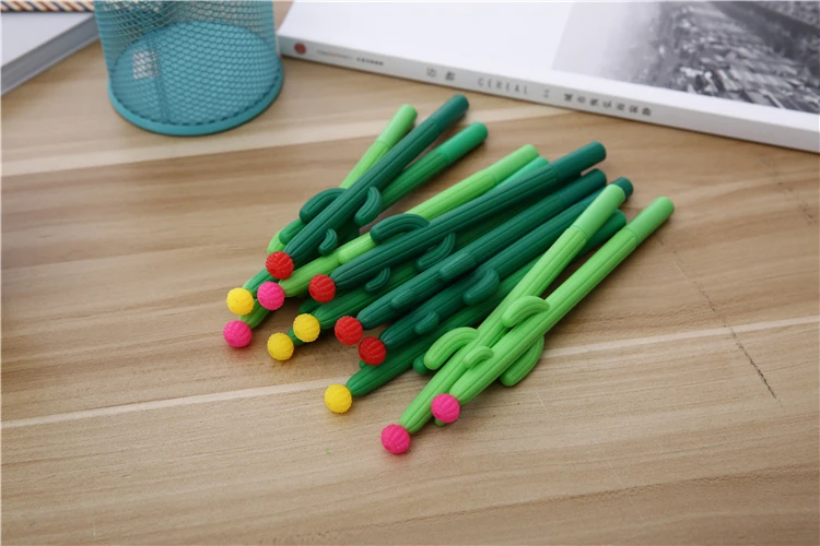 Wholesale Good Quality Student Cute Plant Cactus Gel Pen
