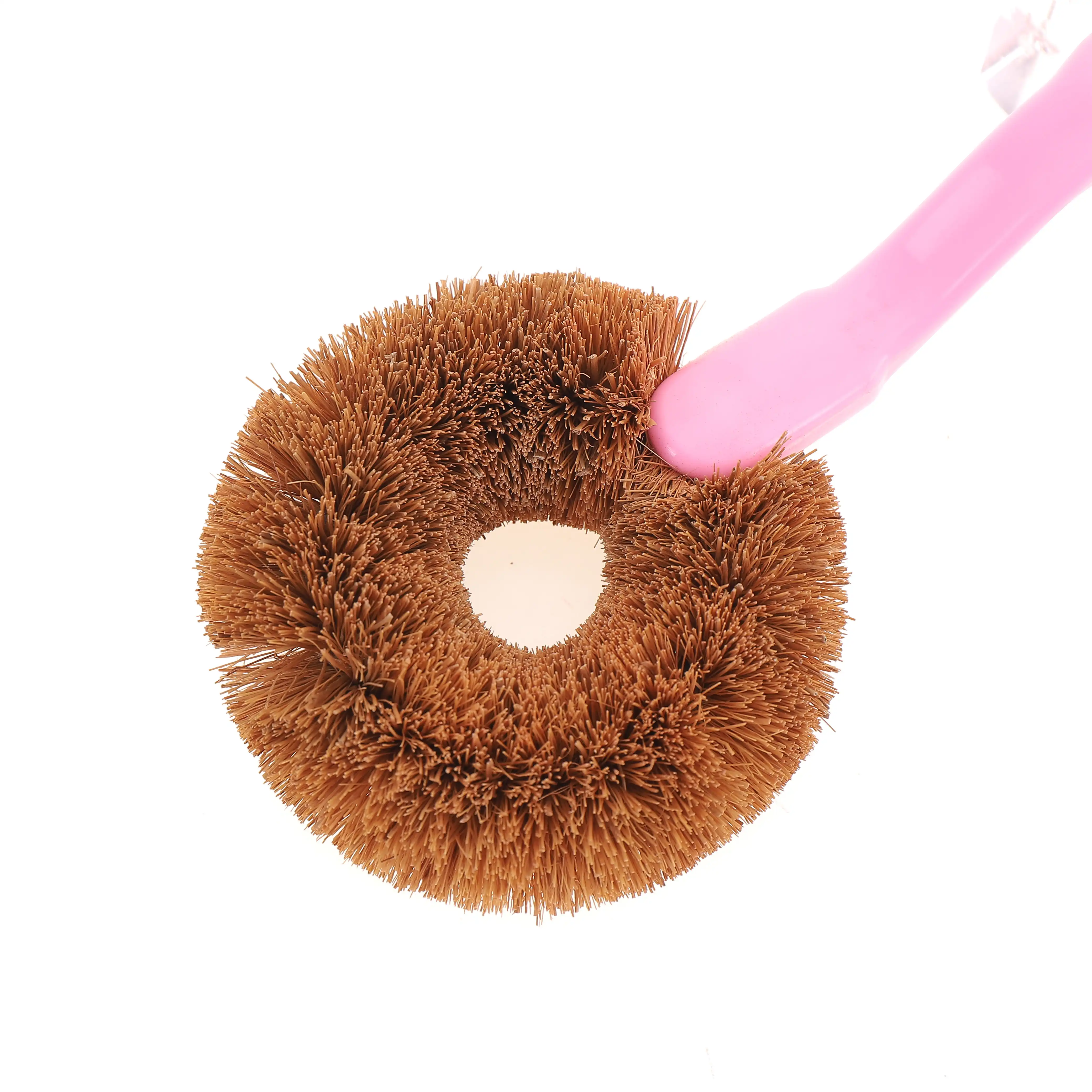 Cleaning Sink Kitchen Plastic Dish Mop Natural Dishwashing Round Brush