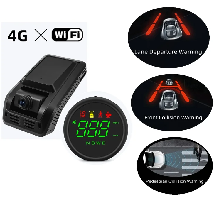 Portal Carplay 4g Dual Lens Ai Dashcams H.264 Mini Dual Camera Dash Cam With  Dashcame Cloud Storage-1