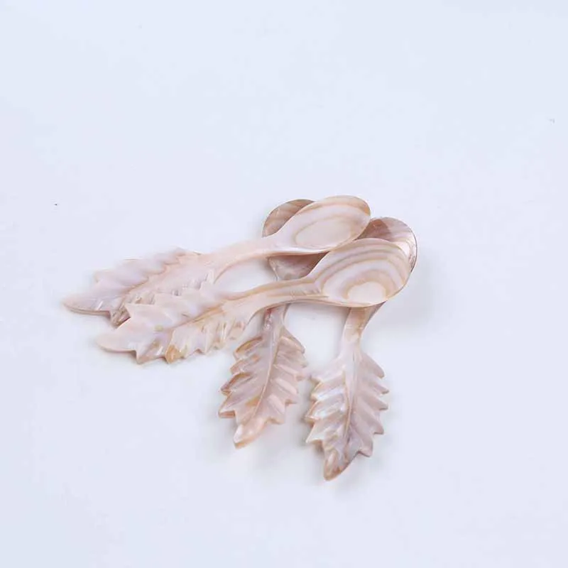 Новый дизайн, модная перламутровая ложка для дегустации икры