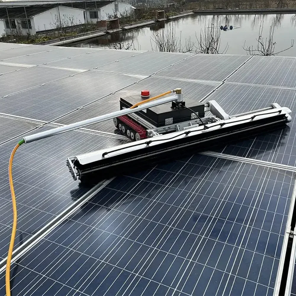 Щетка для очистки солнечной панели вращающаяся моечная машина фотоэлектрическая Очистительная пылеочистительная установка солнечных панелей