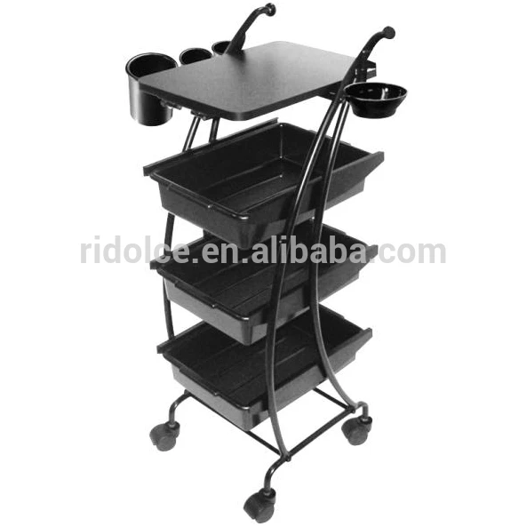 
Professional Wooden Salon Pedicure Trolley With Case 
