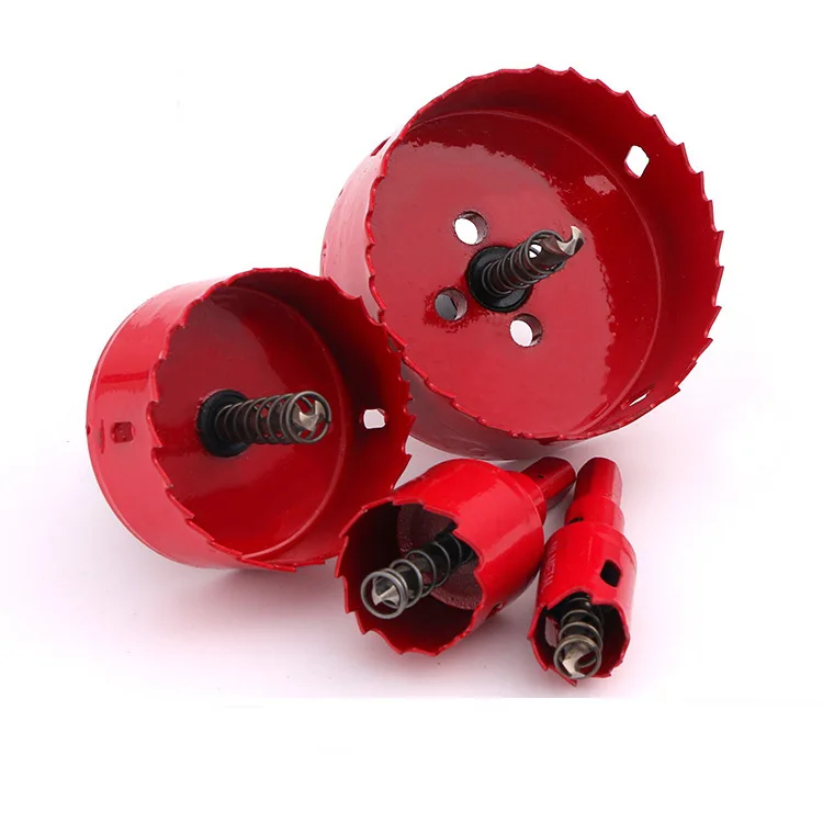 M42 6pc bimetal hole cutter woodworking hole drilling bitfor Plastic gypsum board iron plate t tin pvc