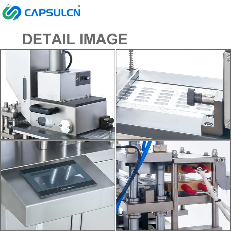 DPP88 Automatic Mini Small Flat Plate Alu Pvc Packaging Alu Alu Tablet Capsule Blister Packing Machine