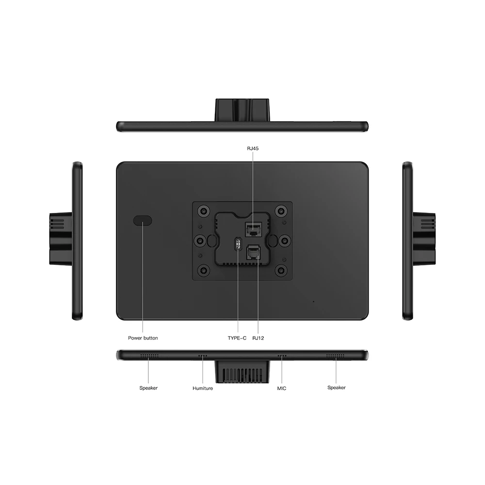 Wall tablet interactive panel Android poe RJ45 RS485 10 inch android tablet pc smart home touch panel tablet pc no battery panel