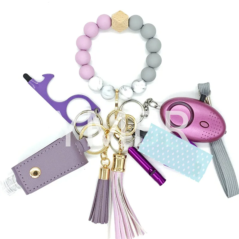 Women Self Defense Keychain Set Window Breaker Emergency sonal Protection Safety Alarm Girl Self Defense Key Chain
