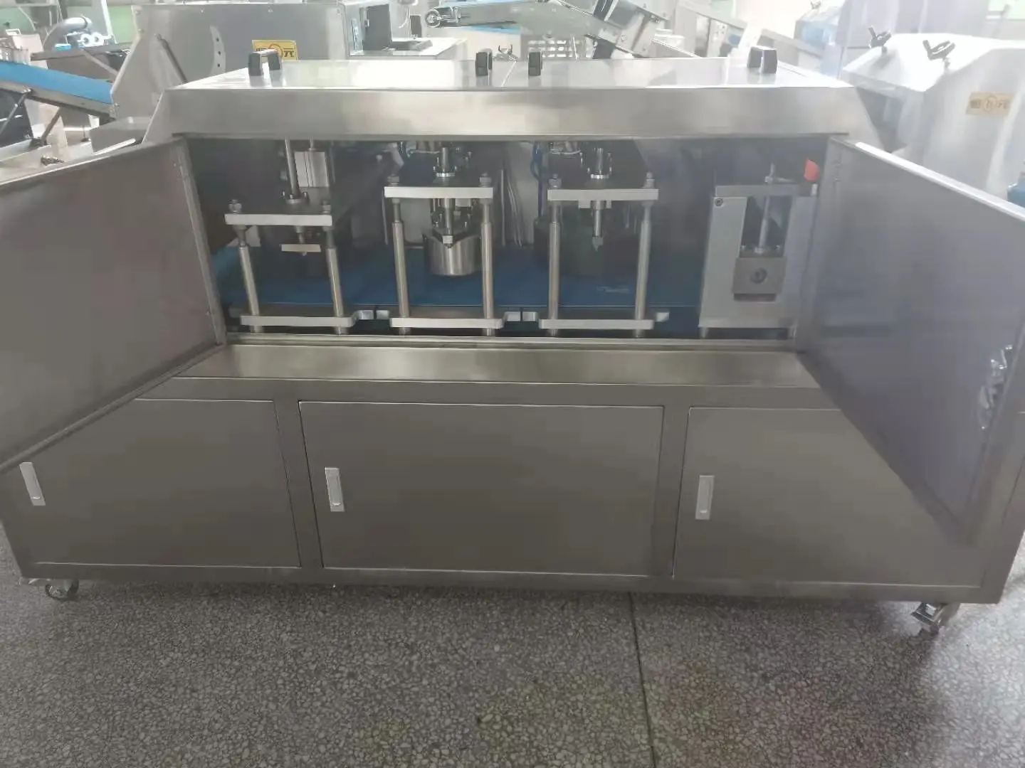 Automatic Pizza Production Line/ Pizza Making Machine/ pizza dough sheet roller machine