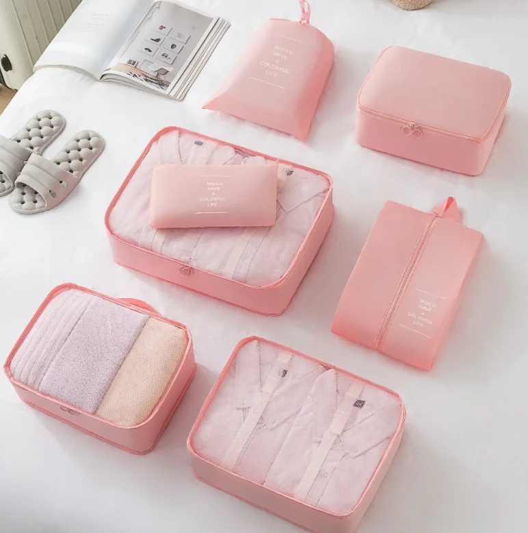 Portable Travel clothes and shoes bag set clothes shoe bag storage bag