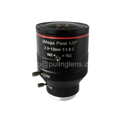 2,8-12 мм 3 мегапикселя 1/2 дюймовый starlight с низким уровнем искажения интерфейса C цифровой hd cctv объектив