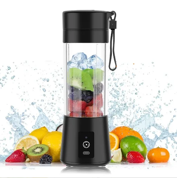 Factory 380ML usb recharge electric mini mixer juice machine smoothie fresh juicing bottle  blender portable blender