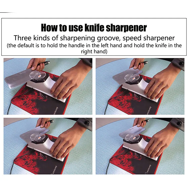 Trending knife sharper in 2020 Electric Mini Knife Sharpener Kitchen