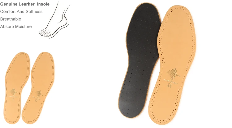 Ultra Thin Lambskin Leather Breathable Activated Carbon Latex Foam Leather Insoles