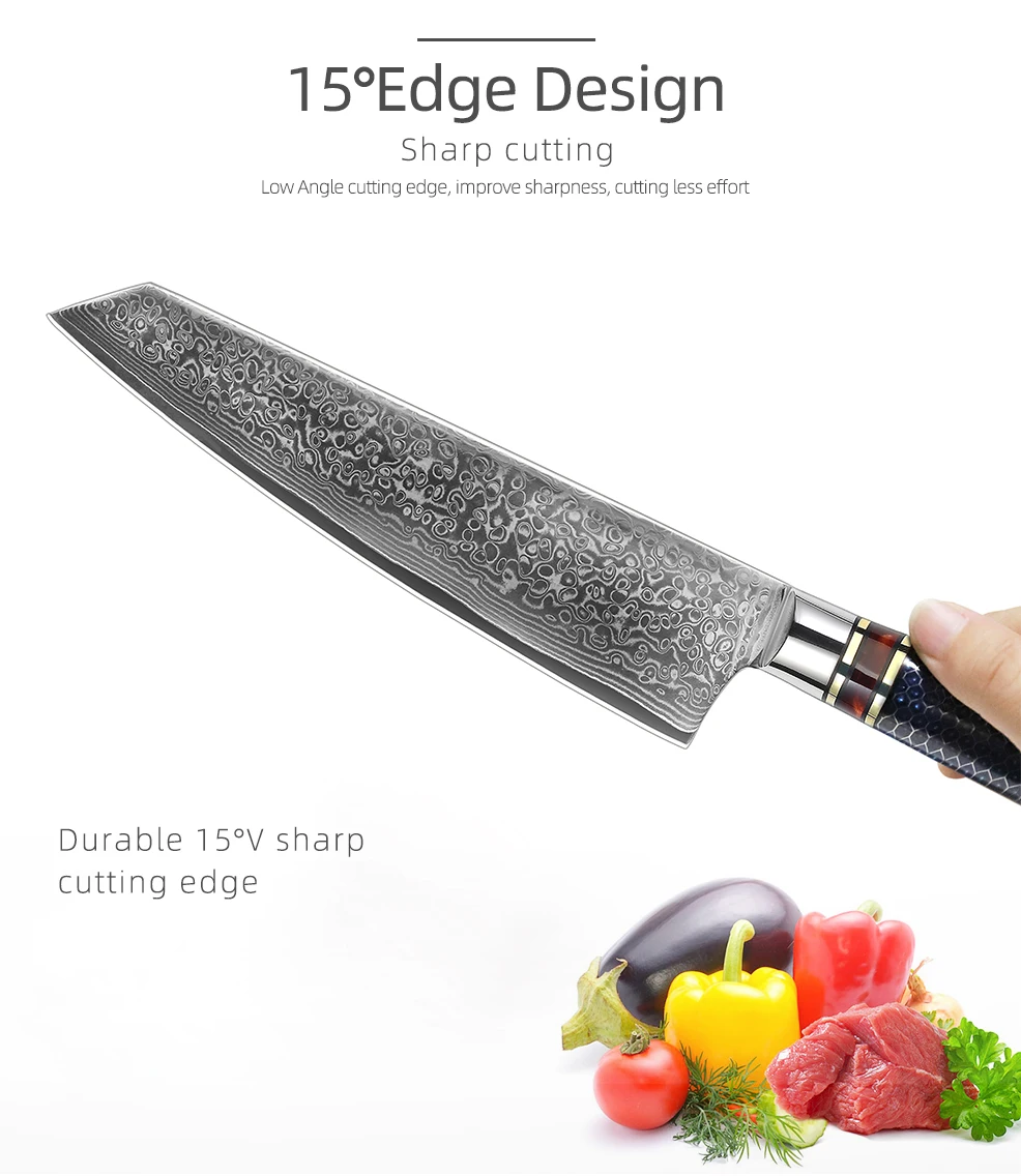 Professional 8 Inch High Carbon Damascus Kitchen Chef Knife