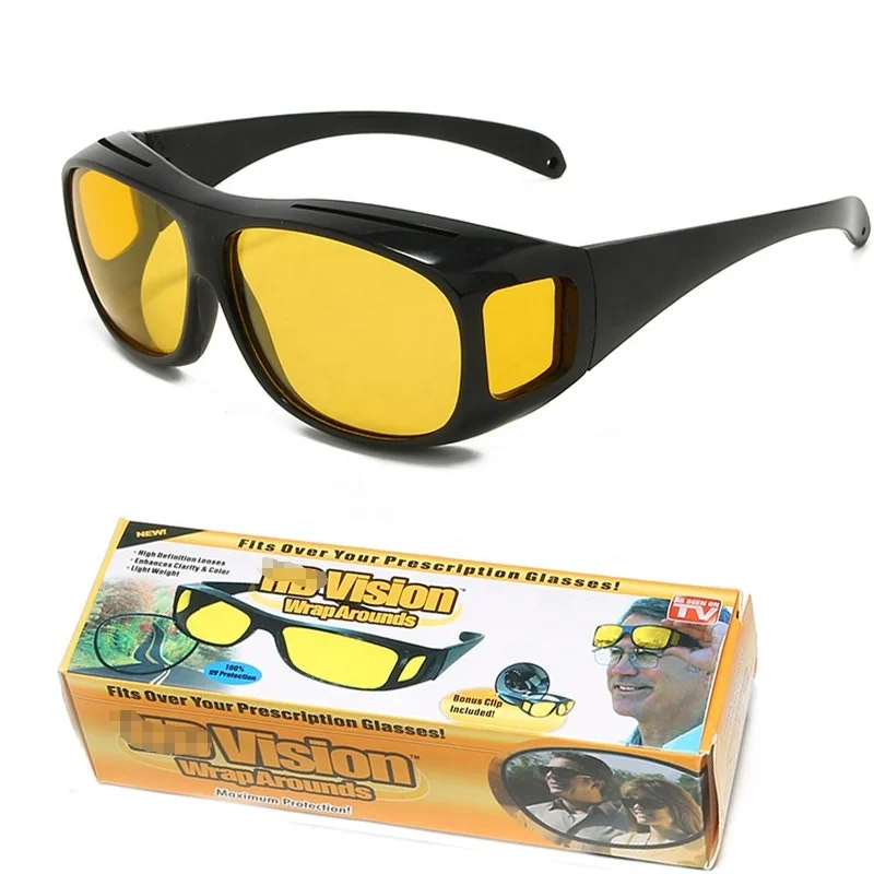 Anti glare night H D vision sunglasses dust proof durable welding glasses yellow plastic sunglasses safety sunglasses