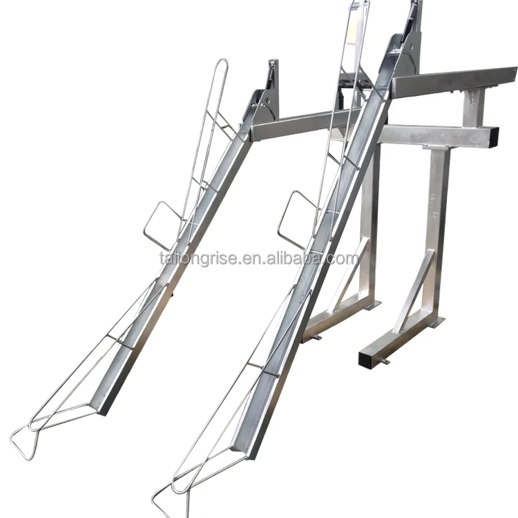 Universal Bike Parking Rack Upgraded Double Deck Bike Rack Hi-Density Bicycle Parking Stand 2 Tier Bike Rack