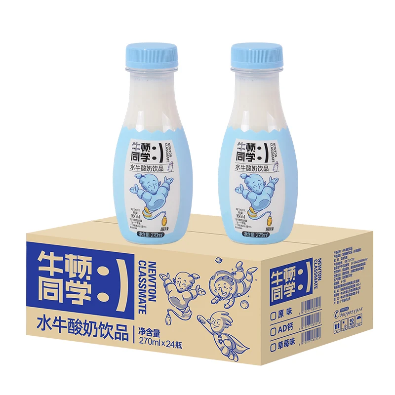 OEM 270ml Yogurt Milk Drink Good Quality Sterilized Liquid Original and Strawberry Flavors for Adults and Children 166KJ