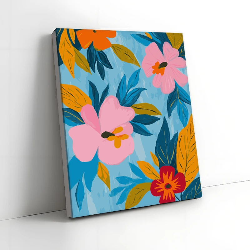 Factory direct sales Colorful modern minimalist flowers Painting By Numbers wholesale DIY oil painting art on canvas Gift