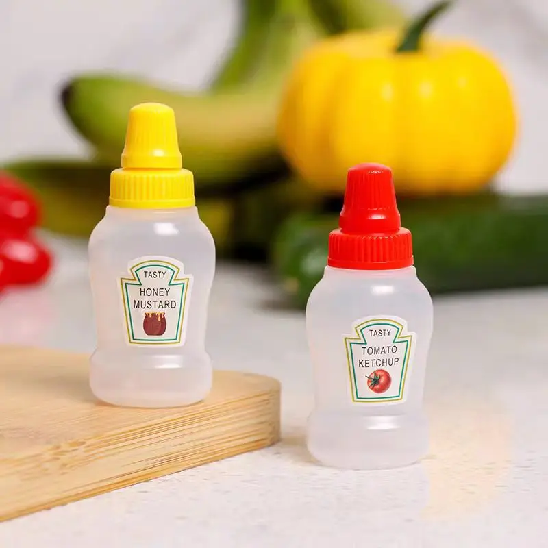 Portable Plastic Mini Squeeze Pepper Chilli Soy Sauce Bottles For Tomato Sauce Bottle Plastic Squeeze