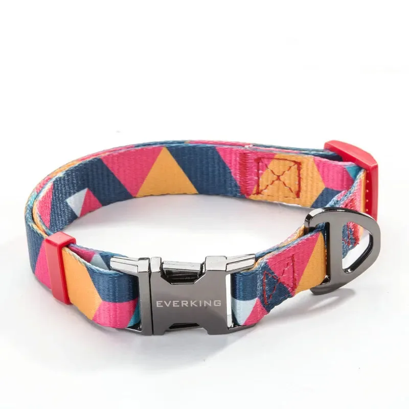 Customized Logo Printed Pet Collar Luxury Dog Collar For Small Medium Large Dogs Pug