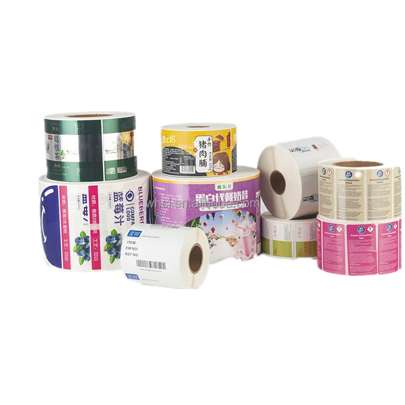 Custom Coated Paper Roll Labels Wholesale Printed Sticker Label for Labeling Machine