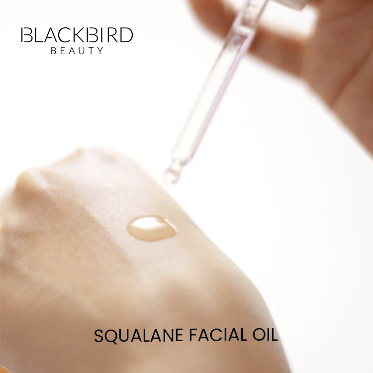 Private Label Organic Anti Aging Squalane Face Oil Serum Korean Luxury Customized Logo Facial Oil
