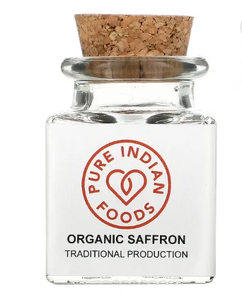 30ml glass saffron jar with cork and shirking sleeves  storage jar for saffron small glass jar for gift