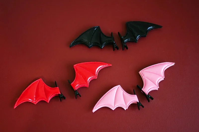 Spooky Halloween Headbands Demons Wings Hairpin Accessories Bat Hair Clips For Woman