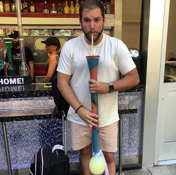 100 унций пластиковые уличные стаканчики 1 метр длинная шея бар чашка для каши США новинка чашка для каши s с ремешком