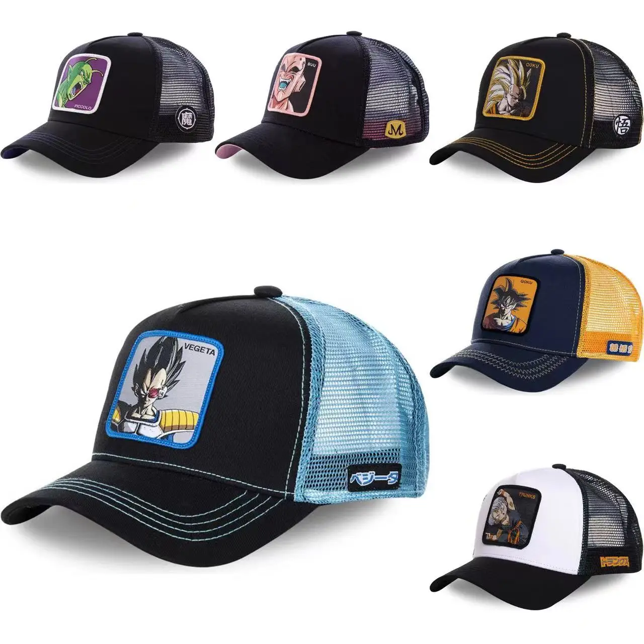 Dragon Z Ball Cartoon Knitted Hat Waterproof Sunshade Baseball Cap for Boys Girls Casual Party Wear Perfect Gift Travel Leisure