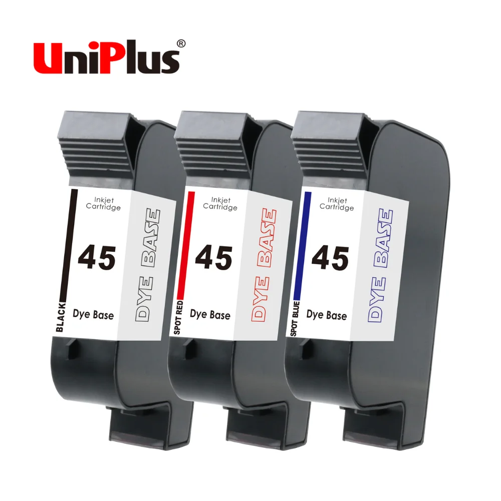 TIJ ink cartridge 2580 53s fast dry for Plastic Metal Aluminum package Inkjet Handheld Printer Cartridge for HP 45