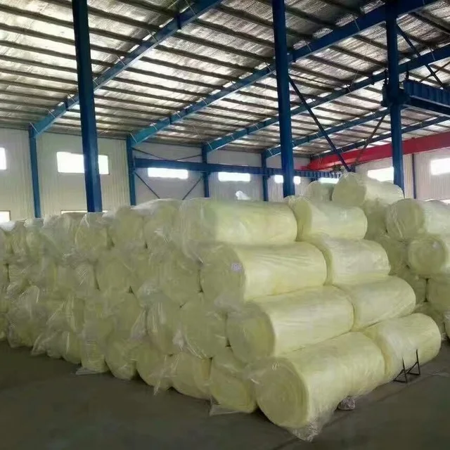Custom glass wool roll with aluminum foil thermal isolation fiberglass wall insulation glass wool