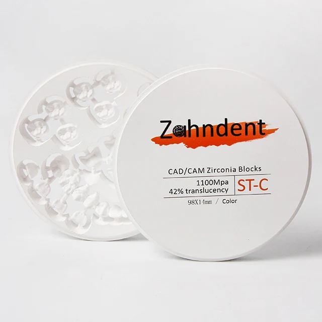 CAD CAM 98mm dental all ceramic zirconia disc for roland machine
