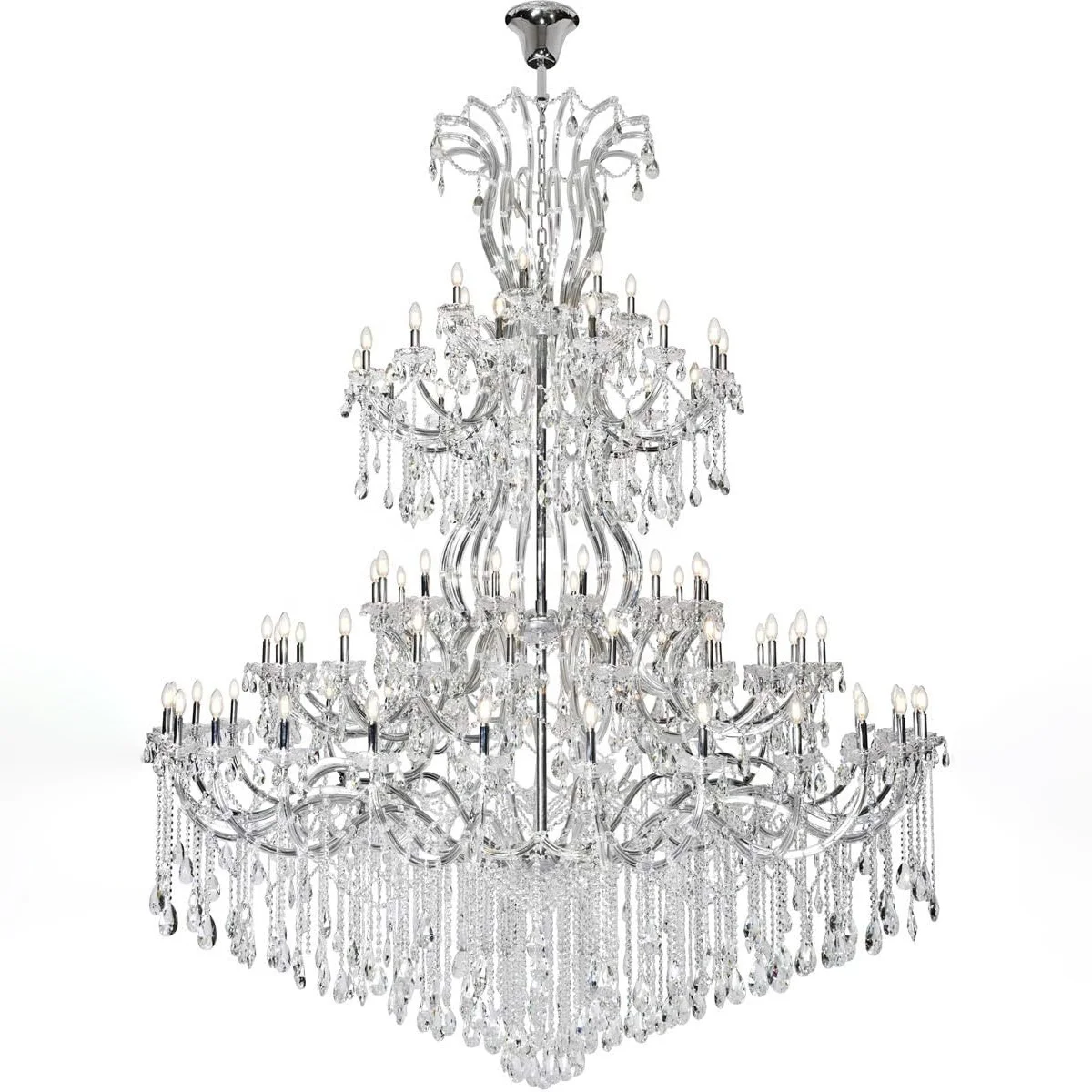 Custom European luxury K9 crystal Maria Theresa extra large size chandelier for home decor lobby dining room living hotel light