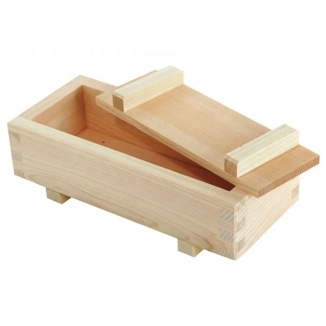 Japan Traditional Kitchen Goods Wood Pressed Sushi Mold Made of Japanese Quality Cypress Pressed Sushi Mold
