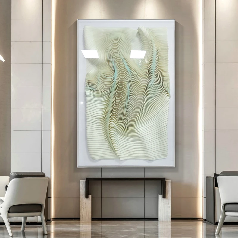Modern Light Luxury High-end 3D Three-dimensional Acrylic Felt Real Wall Decor Painting